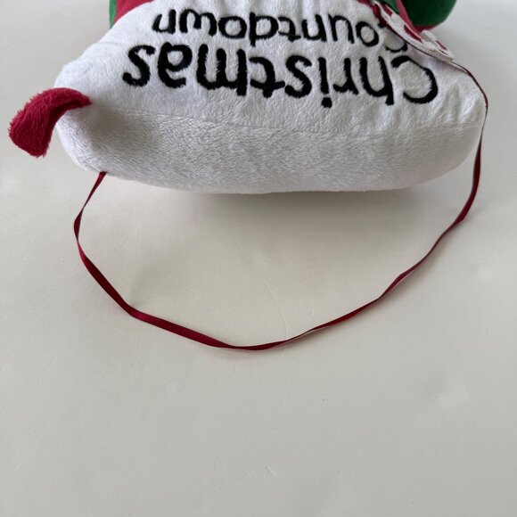 Christmas Countdown Stocking Advent Calendar Plush With Candy Cane Marker - Picture 5 of 7